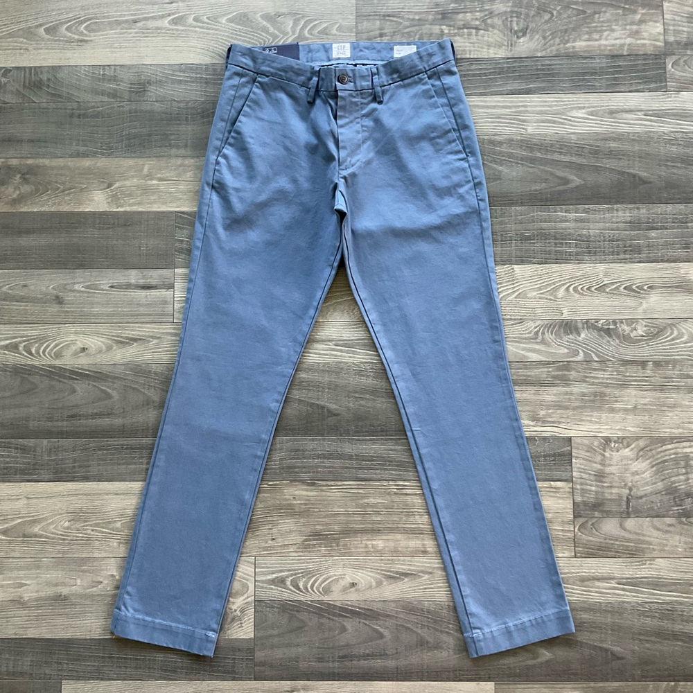 29x30 NWT Gap Original Khakis Slim GapFlex Men’s Slate Blue Pearl 320802